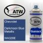 Preview: Chevrolet, Darkmoon Blue Metallic, WA328E: 400ml Sprühdose, von ATW Autoteile West.